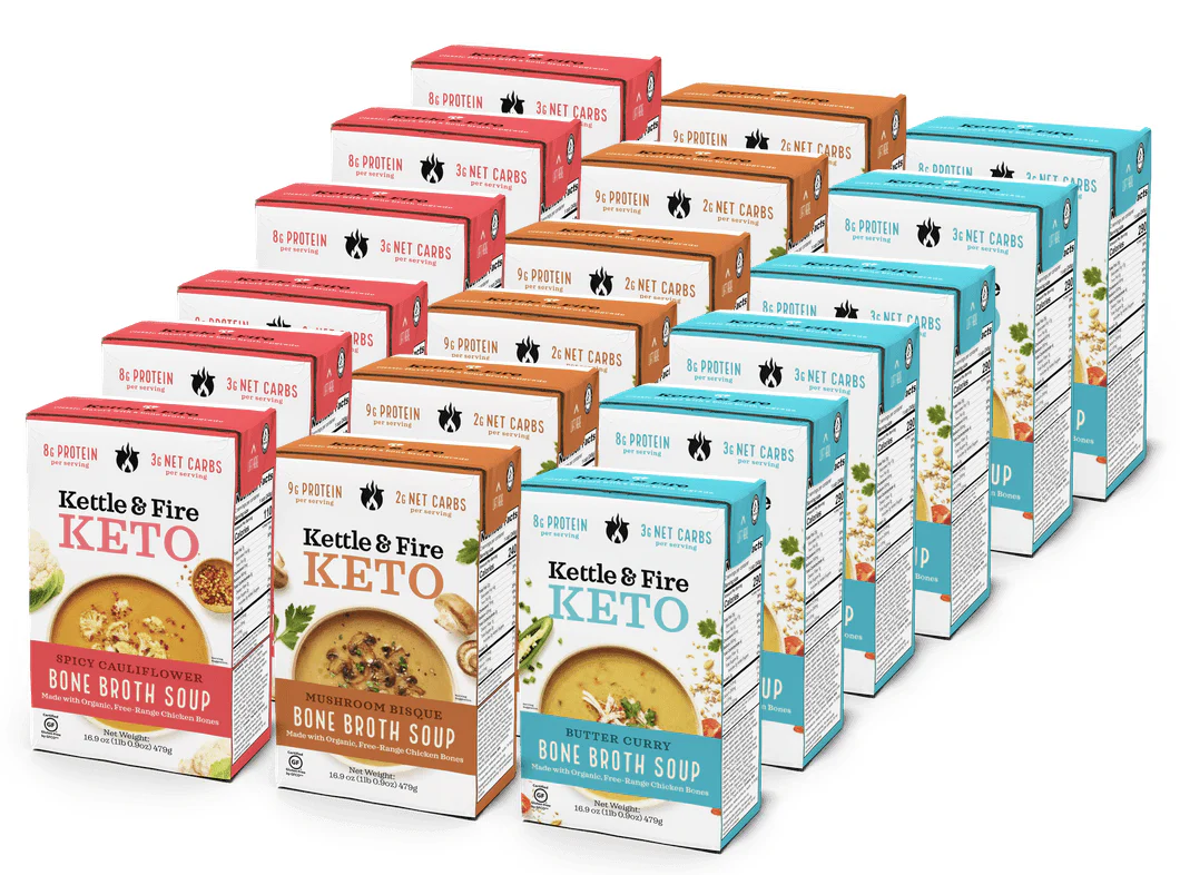 18-Pack: Keto Cauliflower - Bisque - Curry Bundle