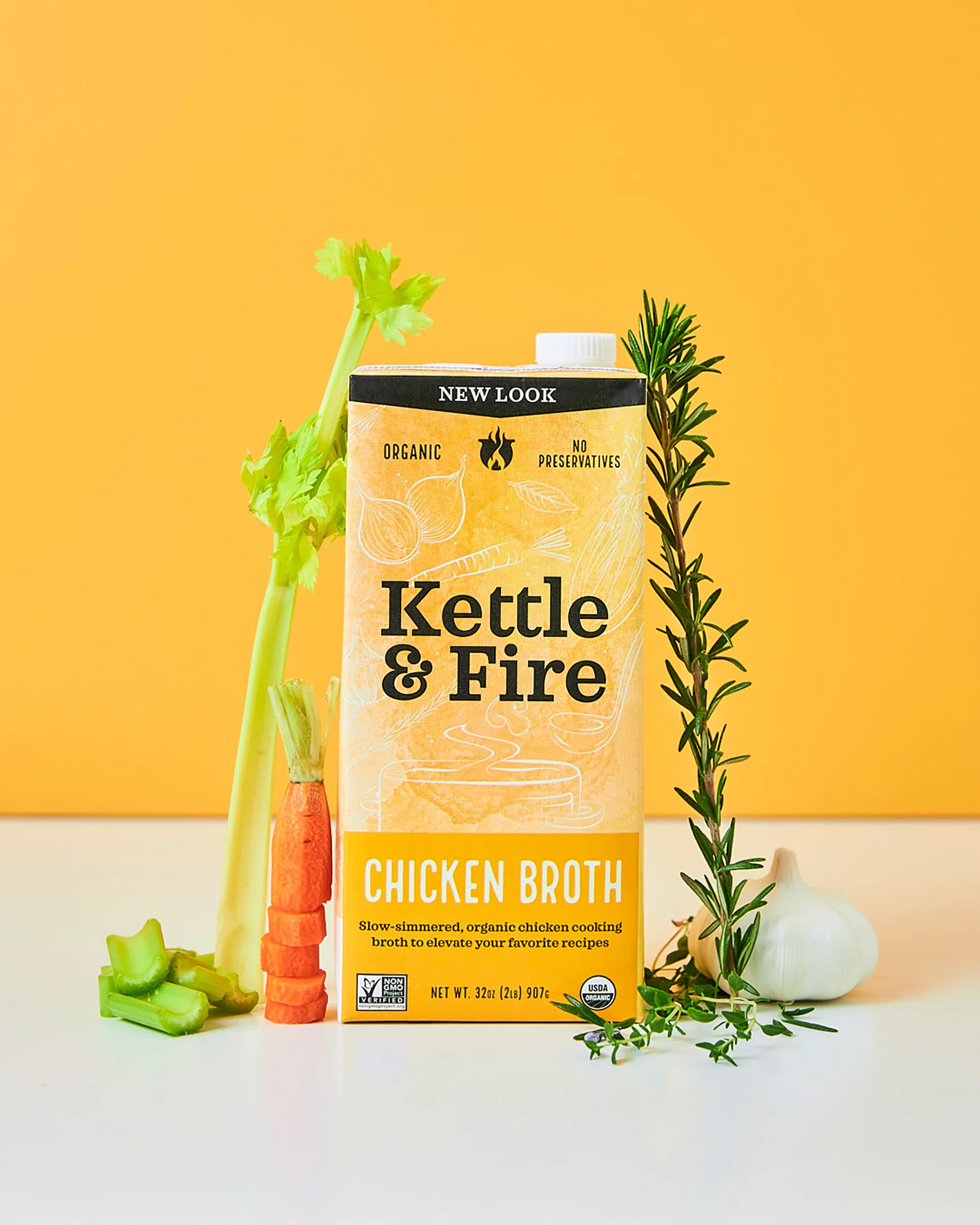4 Pack: Chicken Cooking Broth - 32oz - Image 4