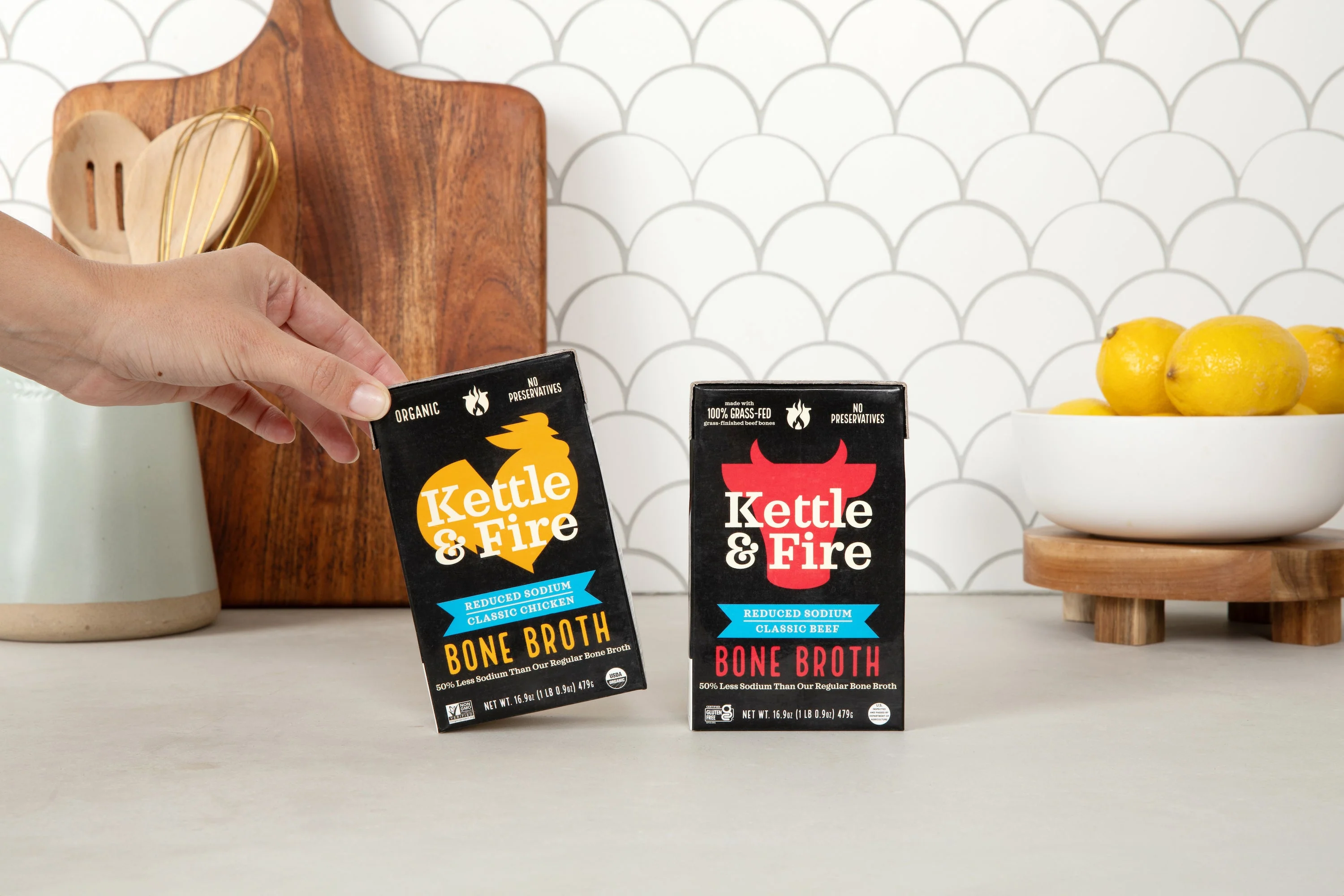 6-Pack: Beef & Chicken Reduced Sodium Bone Broth Bundle - Image 4