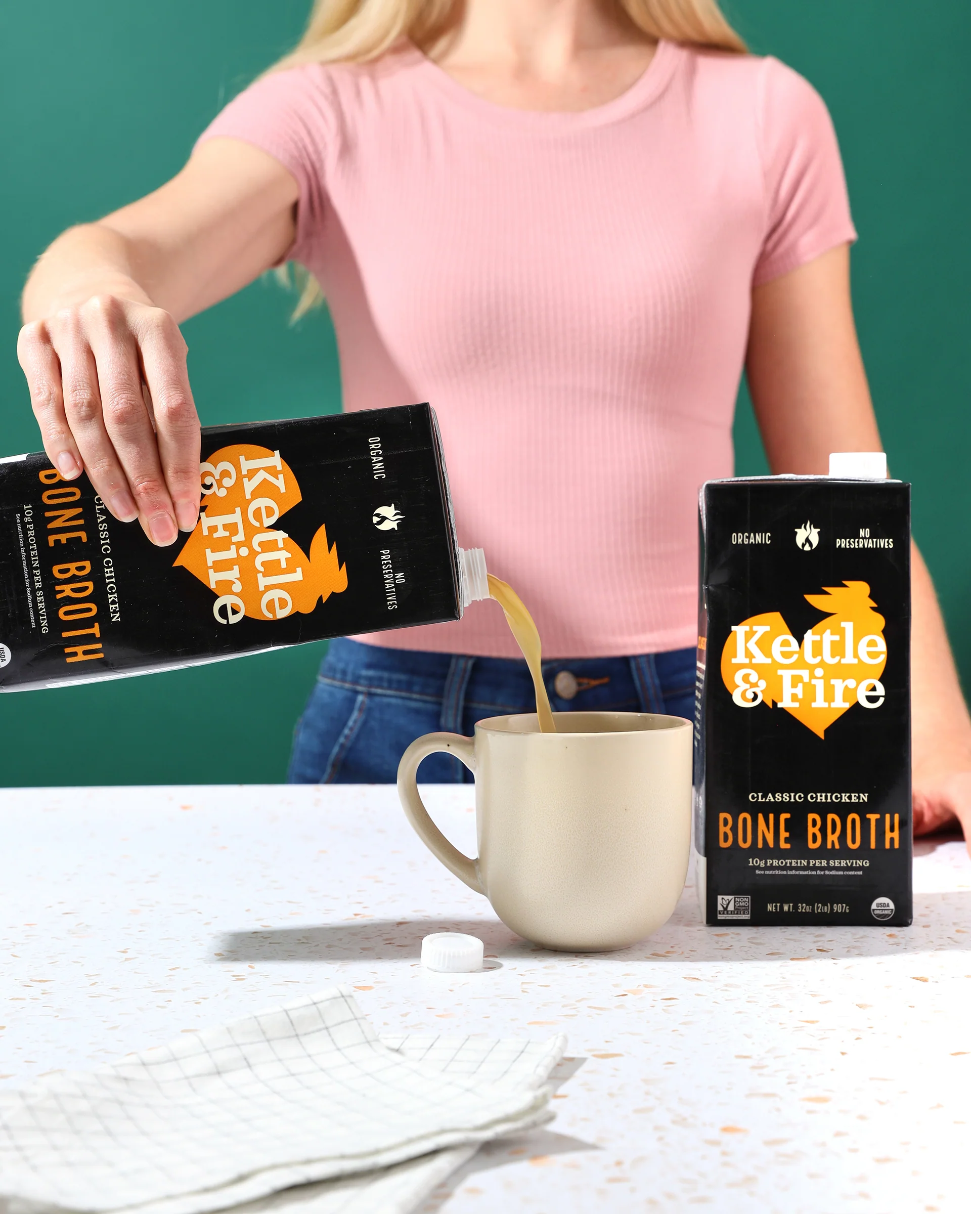 6 Pack: Chicken Bone Broth - 32oz - Image 3