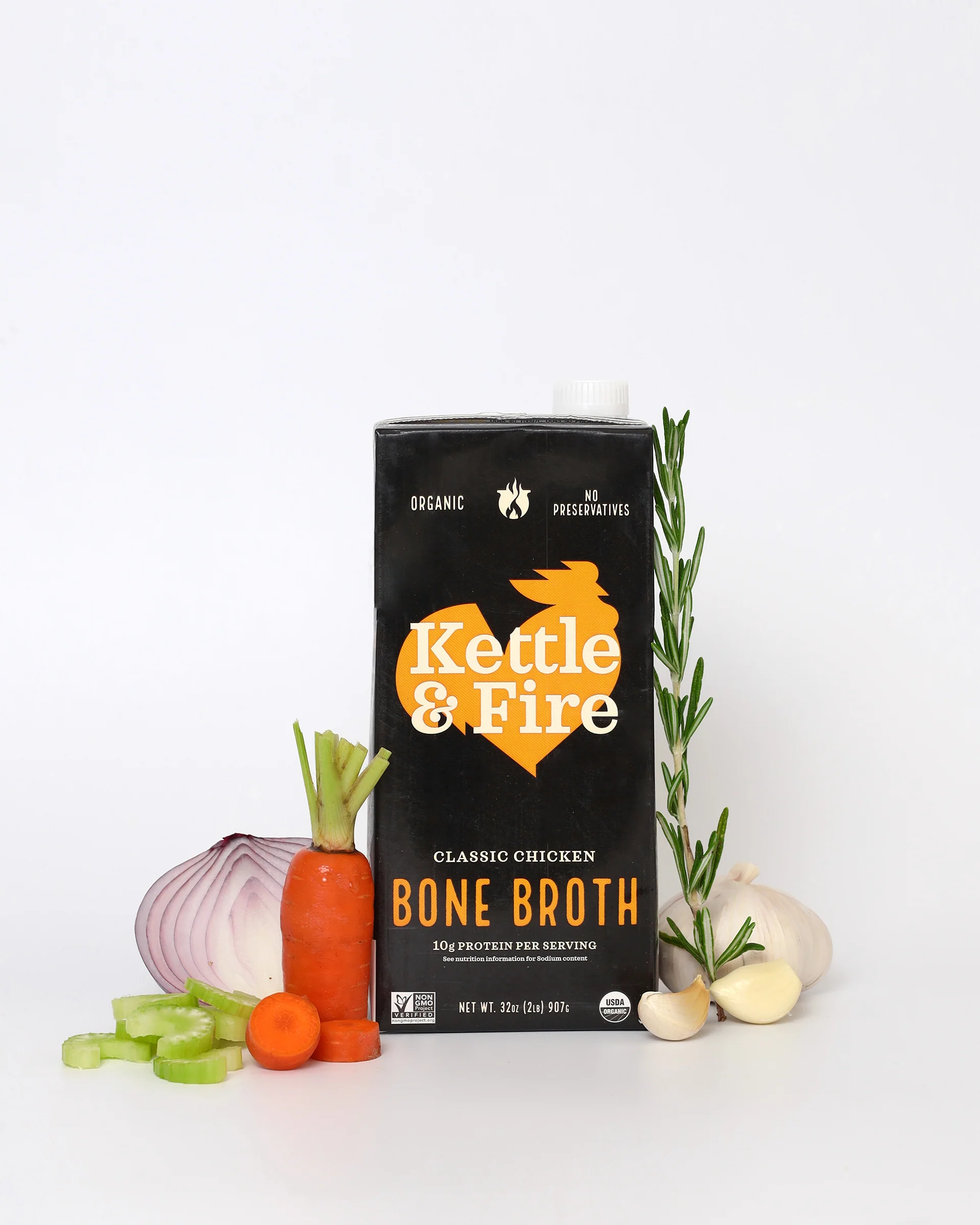 6 Pack: Chicken Bone Broth - 32oz - Image 5