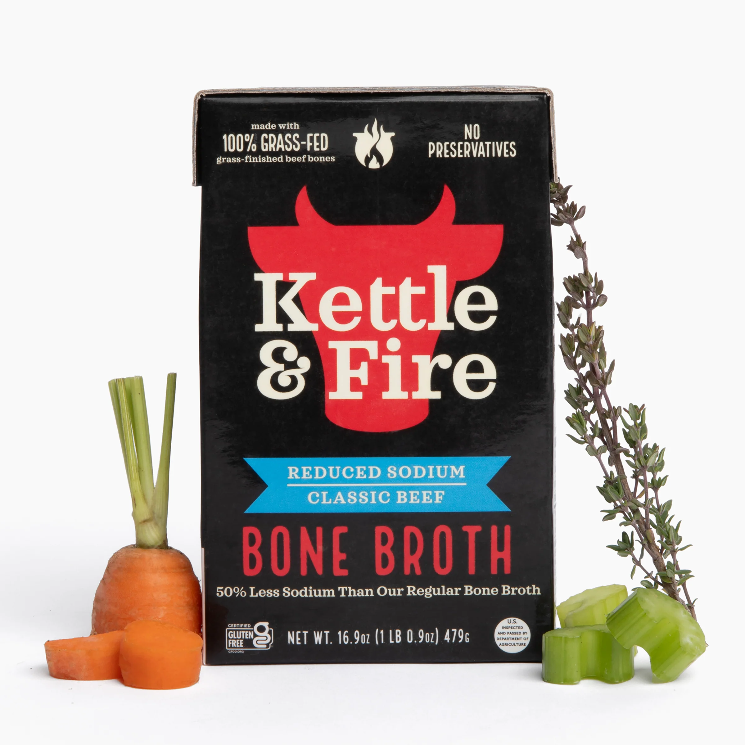 6 Pack: Reduced Sodium Beef Bone Broth - Image 4