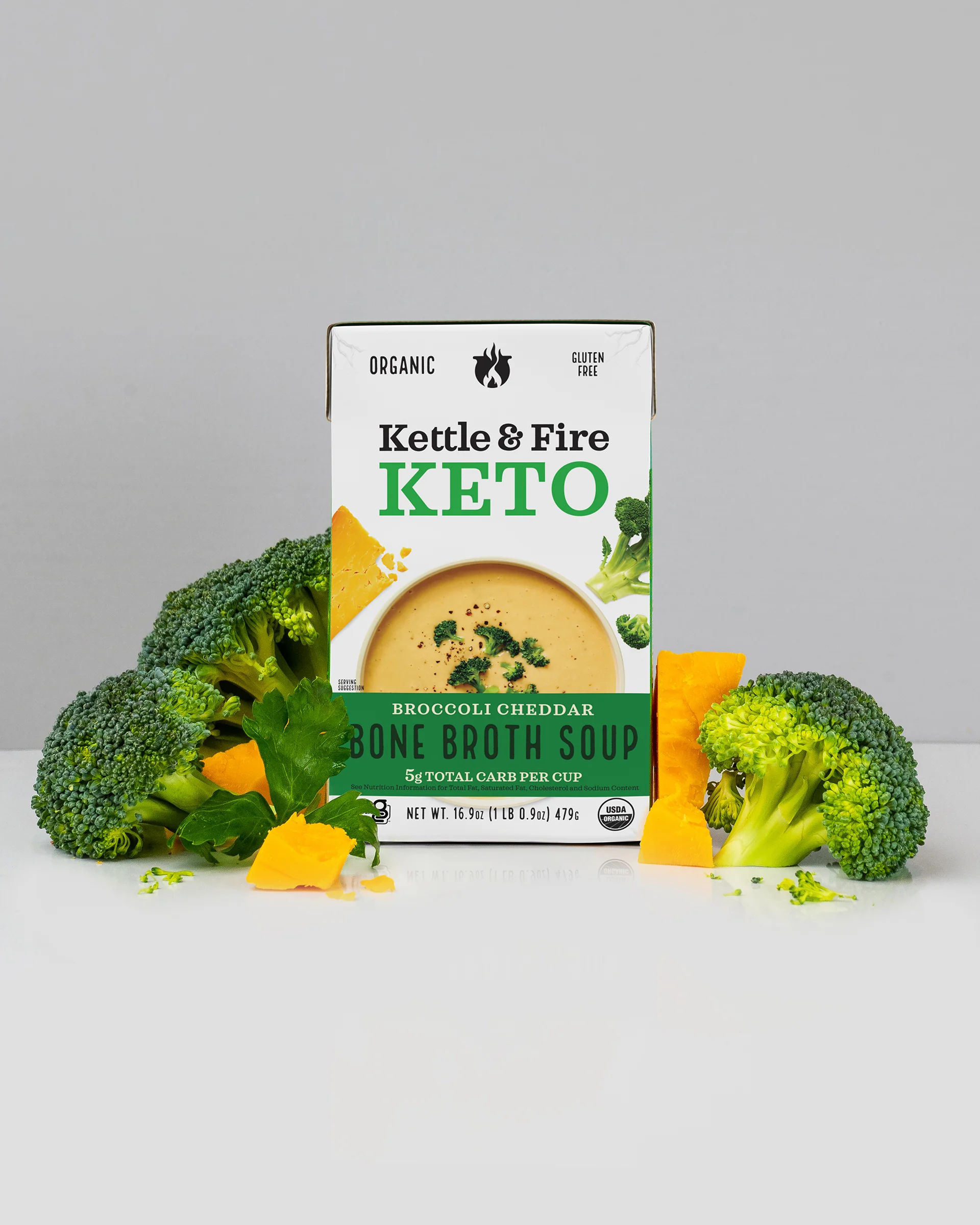 Broccoli Cheddar Keto Soup - 16.9 oz - Image 4
