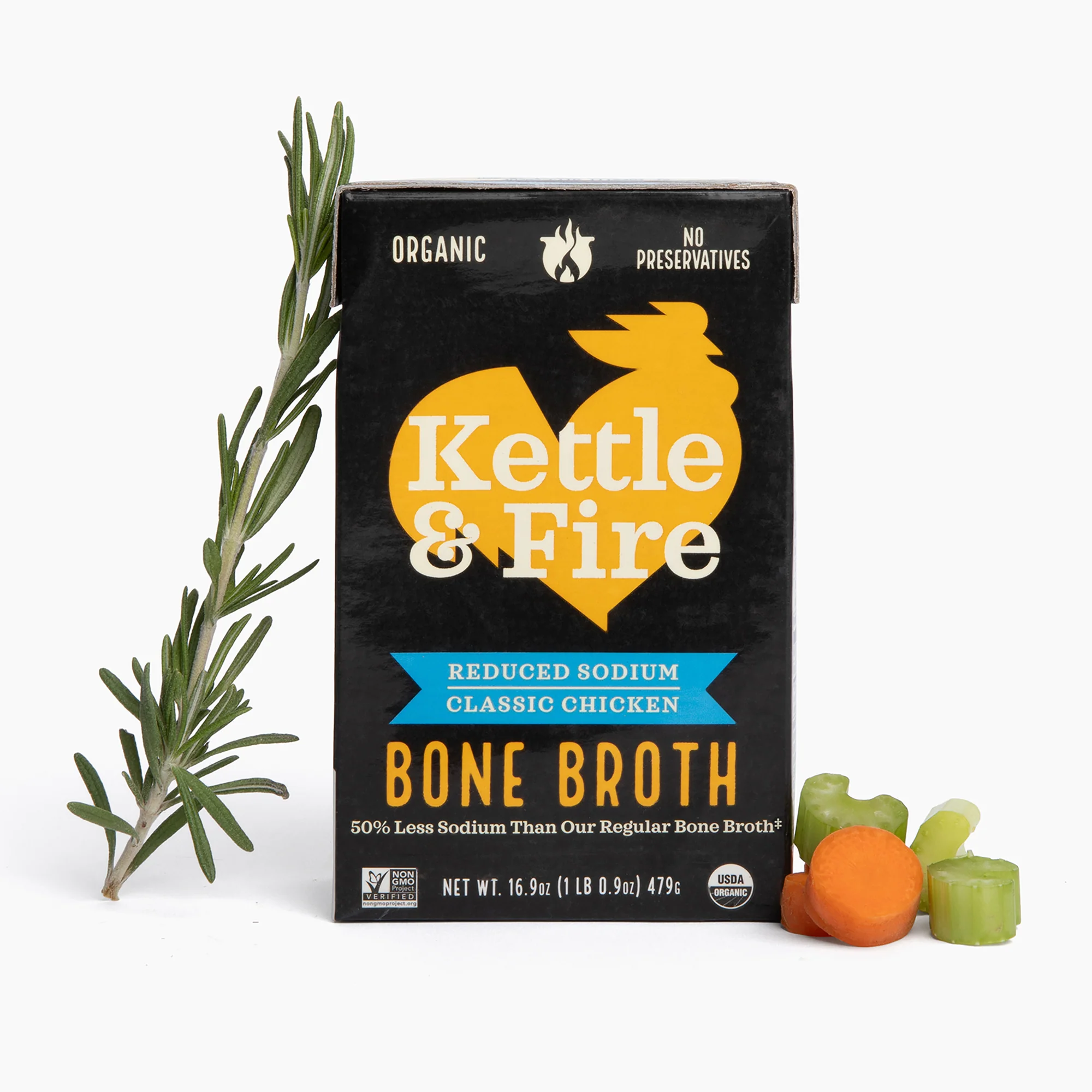 Reduced Sodium Chicken Bone Broth - 16.9 oz - Image 4